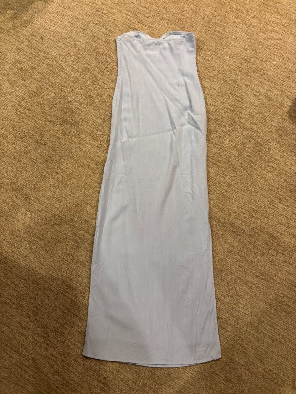 Esra Linen Strapless Maxi Dress - Picture 4 of 5